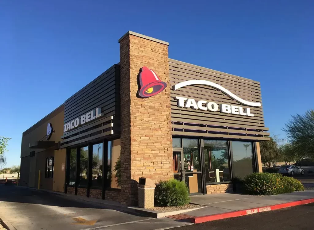 Taco bell restaurant Menu UK